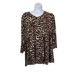 Larace 4x Leopard print long sleeve